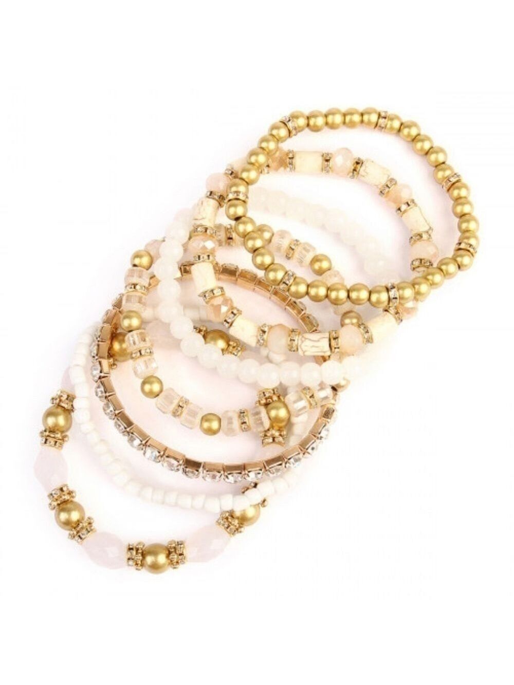 Classy Multi Bead Bracelet Set - Picture 2 of 3
